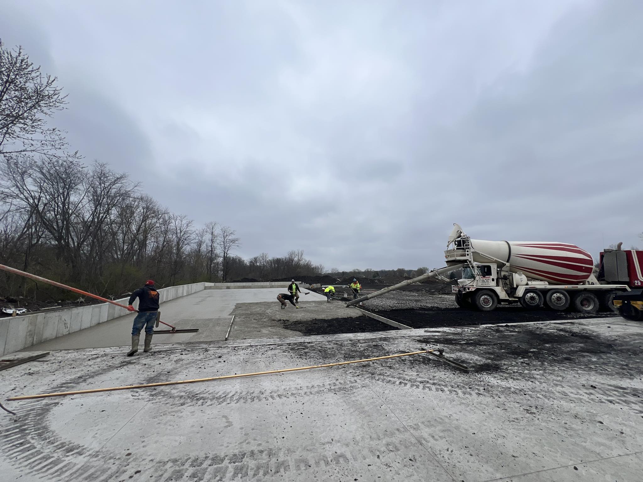 Stamped concrete patio